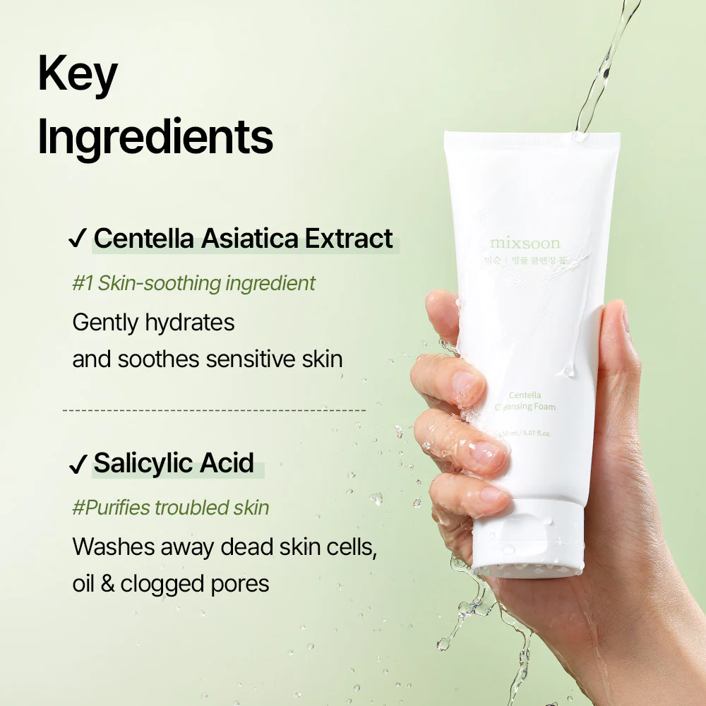 mixsoon Centella Cleansing Foam 150ml - Image 4