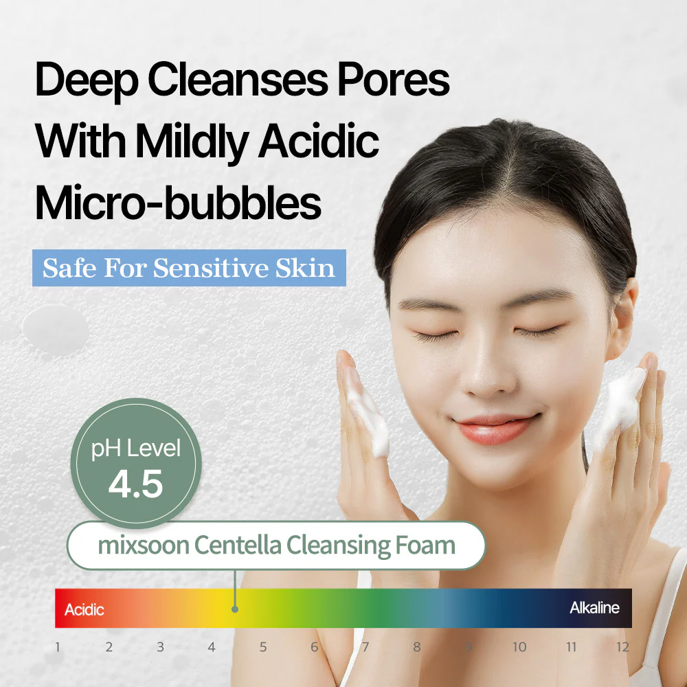 mixsoon Centella Cleansing Foam 150ml - Image 5