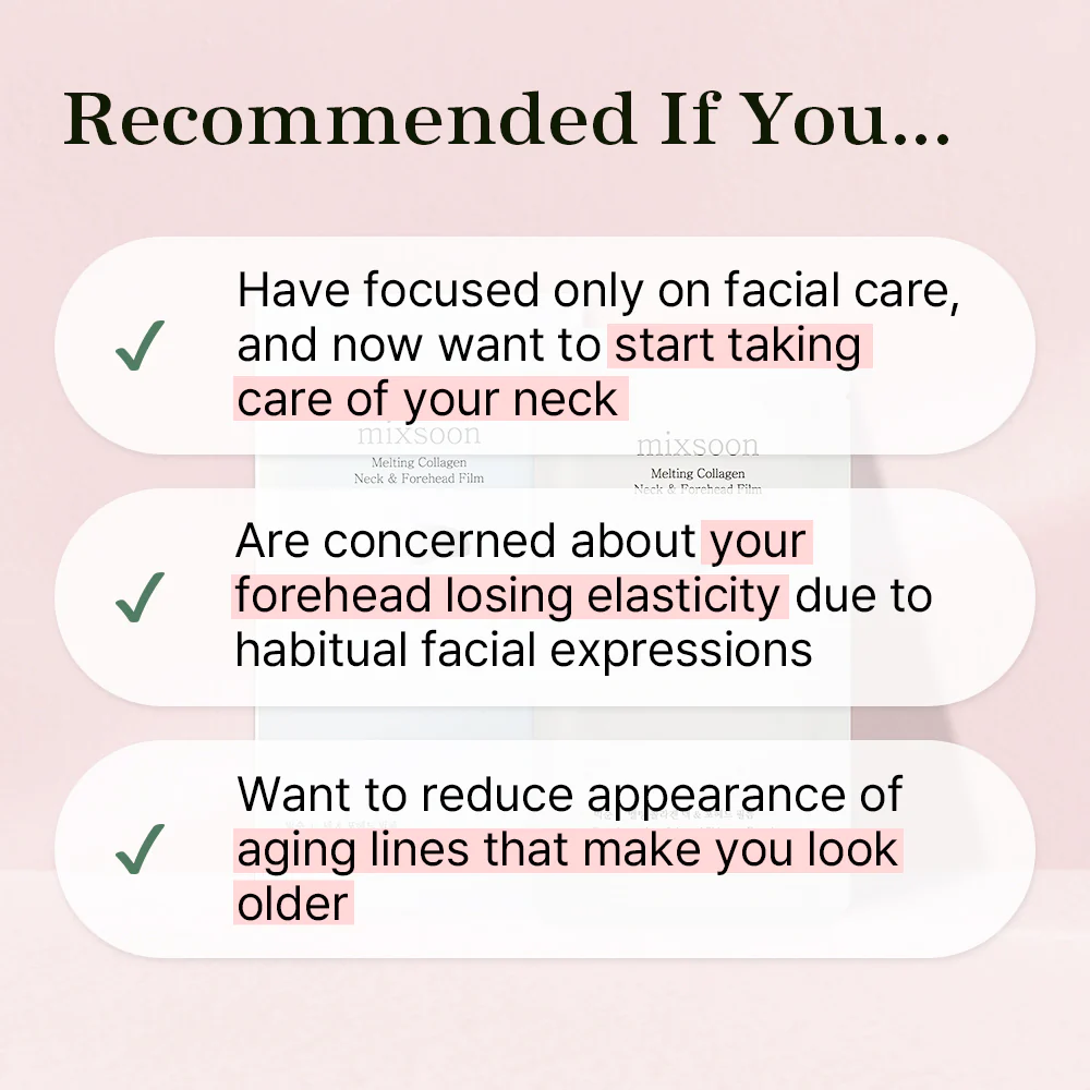 mixsoon Melting Collagen Neck & Forehead Film - Image 4