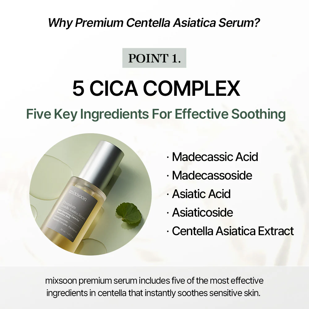 mixsoon Premium Centella Asiatica Serum 50ml - Image 5