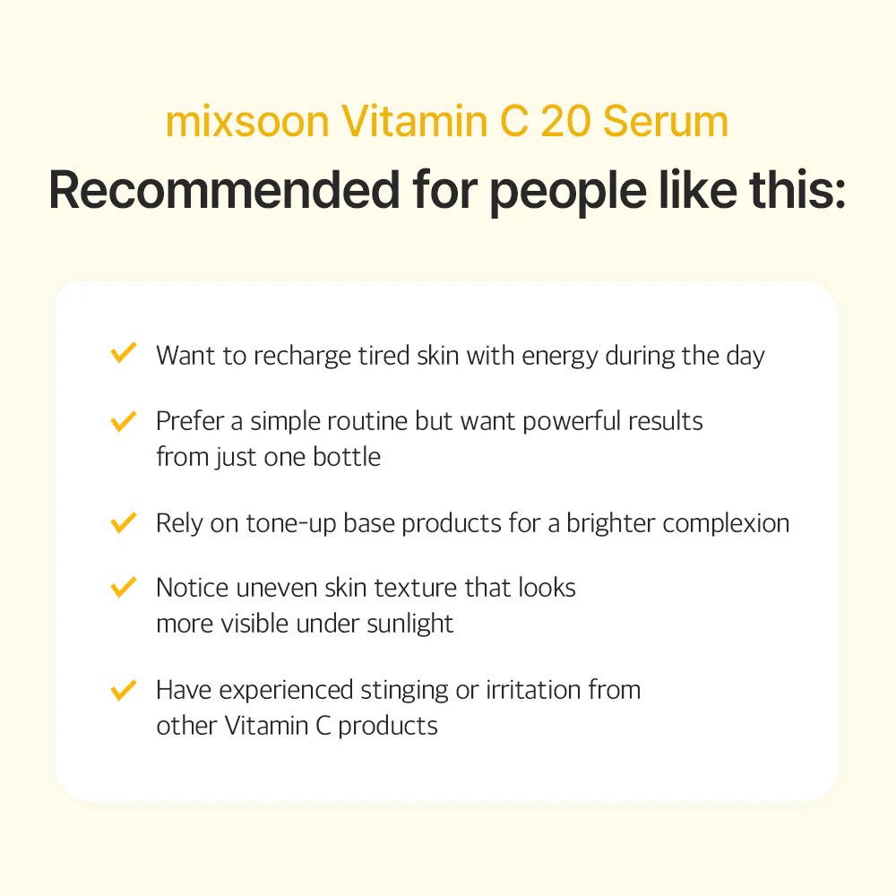 mixsoon Vitamin C 20 Serum 10ml - Image 9