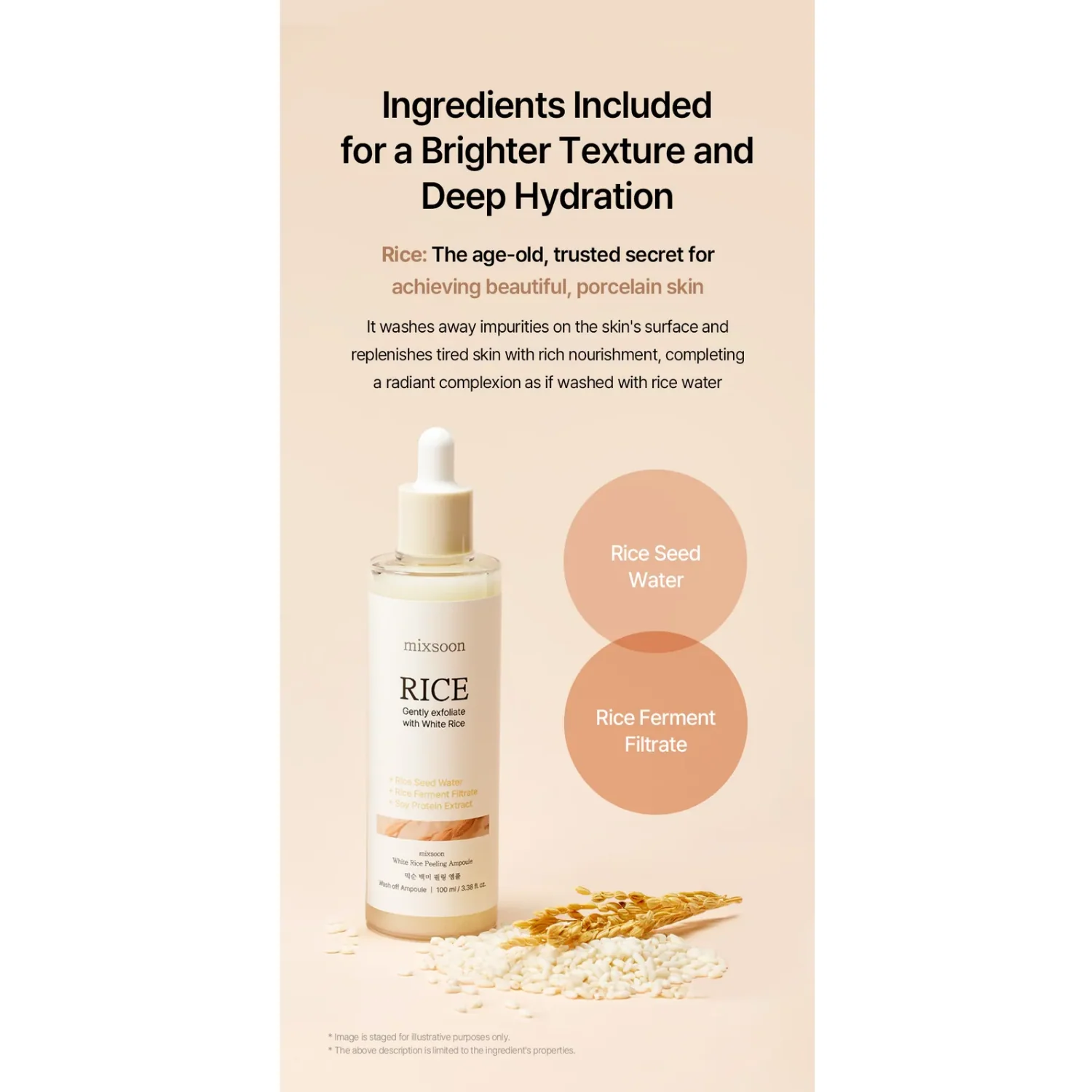 mixsoon White Rice Peeling Ampoule 100ml - Image 5